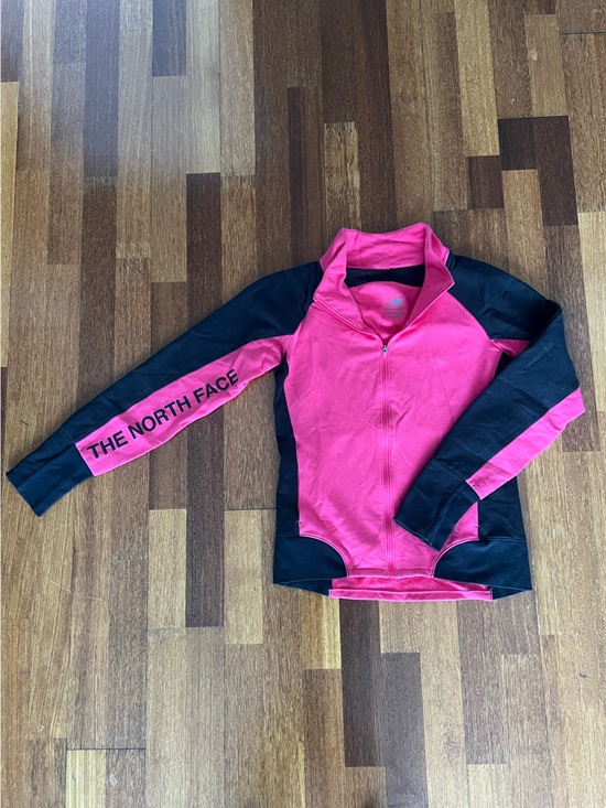 The North Face Tops - The North Face Pink and Black Zip-Up Performance Jacket